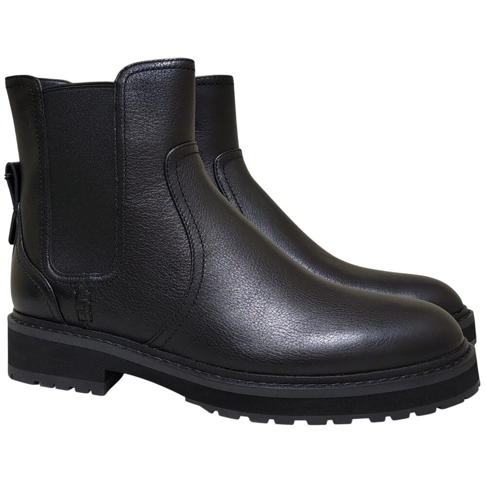 Cole Haan Women Greenwich Waterproof Chelsea Boots Size US 8.5B Black Leather